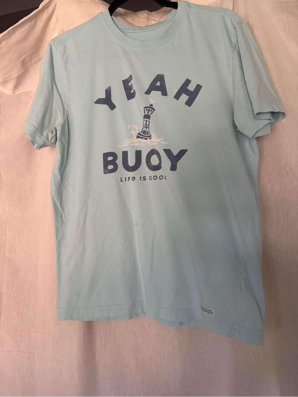 Life is Good Yeah Buoy Blue Crusher Tee